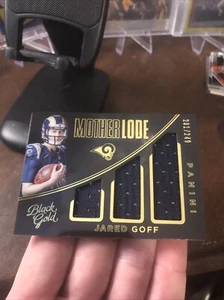 2016 JARED GOFF Black Gold Mother Lode Rookie Card #’d 201/249!! - Bild 1 von 6