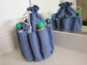 Handmade by Judy Bingo / Utility Bag - Light Blue - 11 high 7 wide - Picture 1 of 1