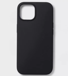 Apple iPhone 15/14/13 Silicone Case with MagSafe - heyday Black scratch-free - Picture 1 of 4