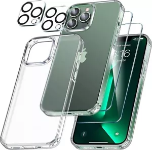 iPhone 16 15 14 13 12 11 case + screen tempered glass protection + camera glass - Picture 1 of 12