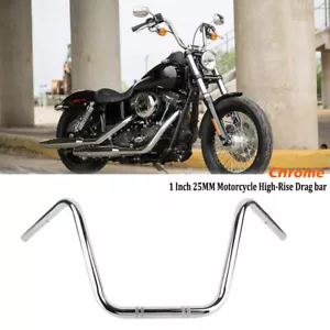 Motorcycle Handlebars Z Bar Drag Hanger For Suzuki Honda Harley chopper 1" inch - Picture 1 of 7