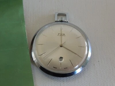VINTAGE ZENO MONTRE FHB 17 JEWEL SWISS MADE POCKET WATCH W/ CERTIFICATE - Image 1 of 3