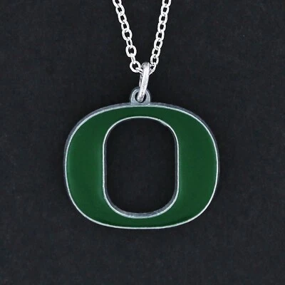 Collar OREGON DUCKS Esmalte Peltre Universidad Deportes Joyería Regalo Equipo Colgante Foto 1 de 4