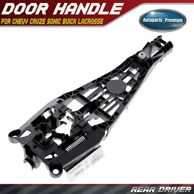 Soporte de manija de puerta exterior negro para conductor trasero para Chevy Cruze Buick LaCrosse Foto 1 de 4