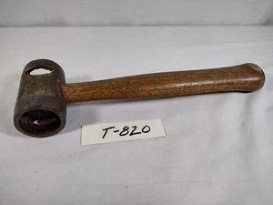 Vtg Garland No. 2 Soft-face Rawhide Hammer Saco, Maine Pat 1,674,999 Jun 6, 1928 - Picture 1 of 15