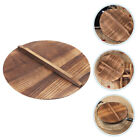 Cooking Tool Handcrafted Wok Wooden Pot Lid Multifunction