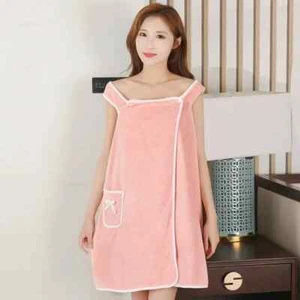 Wearable Bathrobe Multi-Function Womens Bath Towels Soft And Absorbent Towel - Picture 1 of 27