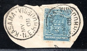 Rhodesia BSACo. KEVII SG.80 2½d Stamp *KASAMA* Postmark CDS 1908 Used RBLUE130 - Picture 1 of 6