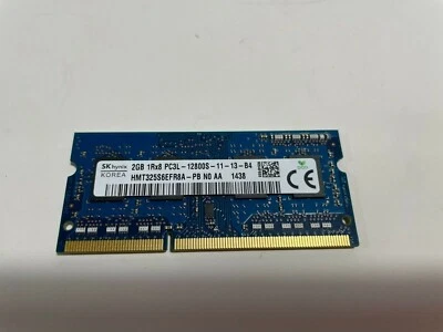 HYNIX 2GB PC3L-12800 DDR3 1600MHZ 204-PIN SODIMM MEMORY MODULE HMT325S6EFR8A-PB - Image 1 of 2