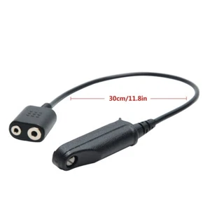 Baofeng UV-9R Plus Audio Cable Adapter Converts To 2 Pin K Plug for Headset Mic - Picture 1 of 8
