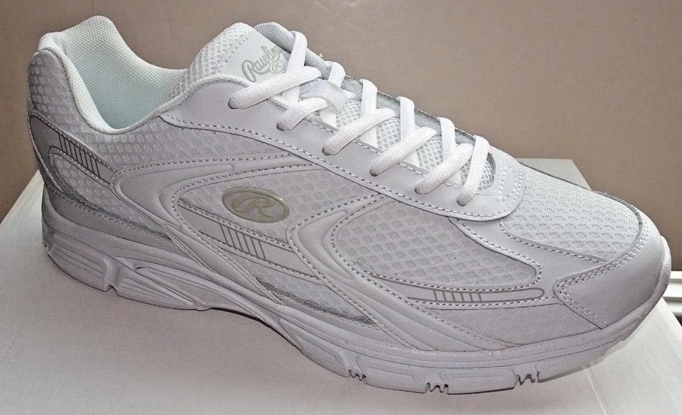 Rawlings Espy Men's Crosstrainers 81668-01 NWD White Sizes 6 to 19 D, 2E, 4E - Image 1 of 1