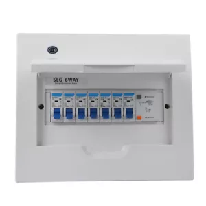 Sicherungskasten Aufputz Kleinverteiler + FI Schalter 63A + Sicherungsautomat DE - Bild 1 von 11