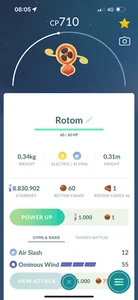 Pokémon Go | Fan Rotom - Trade 20k stardust - Picture 1 of 1