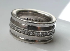 JOOP! MEMORY Ring viele Zirkonias 925 Silber Vintage 80er silver ring - Bild 1 von 5