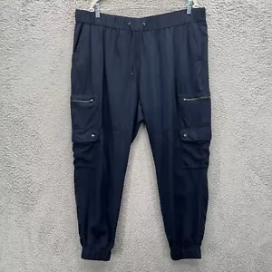 Banana Republic Cargo Jogger Pull On Hose Gr. XL dunkelblau Freizeit bequem - Bild 1 von 8
