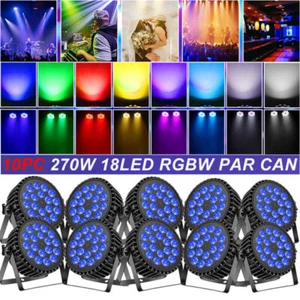 18 LED 270W RGBWA UV DMX 6in1 Par lighting for KTV Show Party DJ Disco Bar Light - Picture 1 of 18