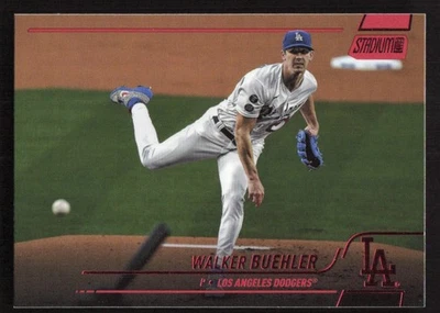 2022 Stadium Club Walker Buehler Red Foil Parallel #122 Card - Image 1 of 2