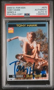 2000 S.I. For Kids #875 Tony Hawk Series 4 Auto Card PSA GEM MINT 10 AUTO - Picture 1 of 2
