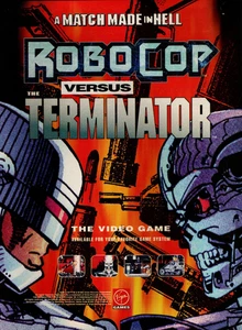 De colección Años 90 ROBOCOP VERSUS TERMINATOR REVISTA ANUNCIO IMPRESO Videojuego Lanzamiento Pinup Anuncio - Imagen 1 de 1