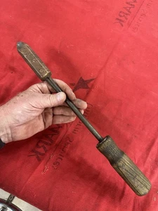 LARGE OLD ANTIQUE COPPER SOLDERING IRON - PLUMBER TINSMITH ROOFER TINKER OLD #8 - Picture 1 of 7