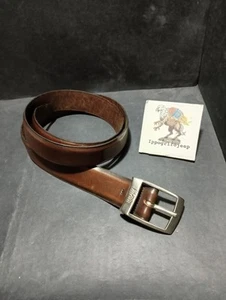 Hugo Boss cintura originale vera pelle marrone lunghezza 90 cm - Imagen 1 de 6