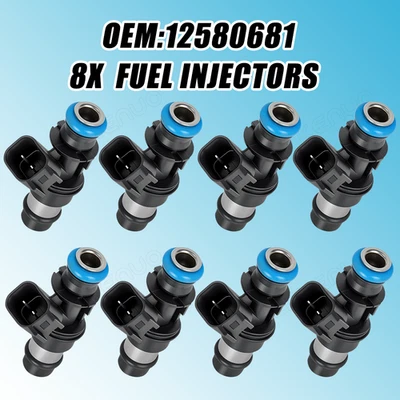 8Pcs Genuine 12580681 Fuel Injector For 2008-2009 Saab 9-7x 6.0/5.3L V8 - Image 1 of 4