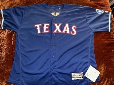 Camiseta Ivan Rodriguez Texas Rangers Flexbase Masculina Alt Azul Throwback Tamanho 52 - Imagem 1 de 3