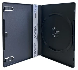 Lote de estuches DVD individuales negros estándar de 14 mm (calidad mecanizable) - Imagen 1 de 4