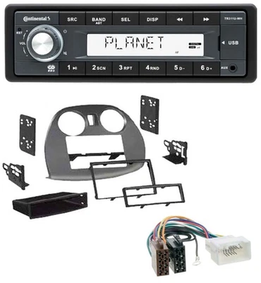 Continental USB MP3 AUX 1DIN Autoradio für Mitsubishi Eclipse 4G 2005-2012 - Bild 1 von 4