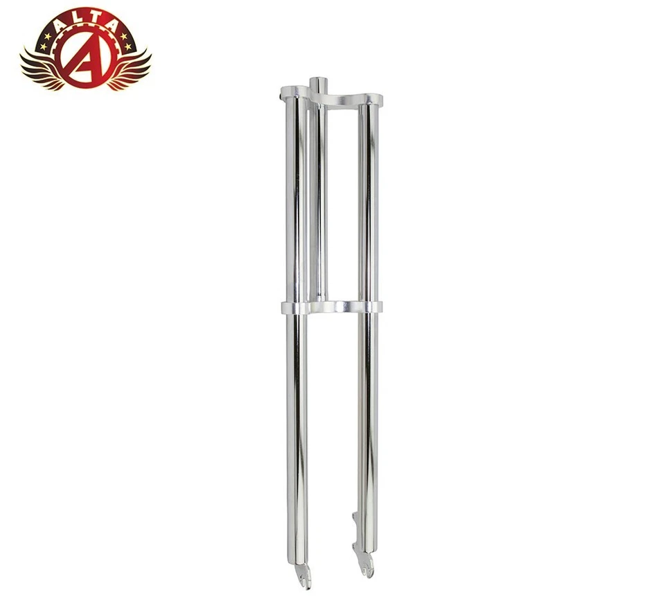 ALTA 30″ Adjustable Triple Tree Fork 1-1/8″ Threadless, Disc-Brake Ready, Chrome - Image 1 of 1