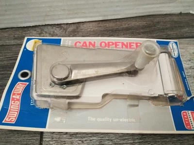 VTG. Swing A Way Wall Mounted Can Opener  #307 White (USA) - Image 1 of 4