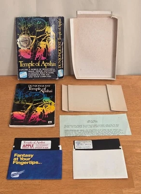 Dunjonquest Temple Apshai DOS Apple Tandy TRS-80 Epyx Big Box Game Complete 1983 - Image 1 of 4