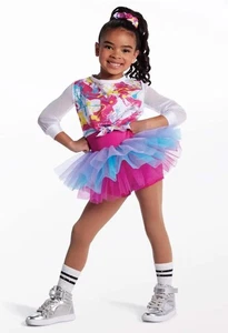 Pre-Owned Costume Small Child Pink Weissman 14871 Hip Hop Jazz Tap Clogging Colo - Picture 1 of 4