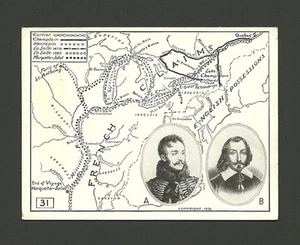 Robert LaSalle & Samuel De Champlain 1926 News Card #31 - Picture 1 of 1