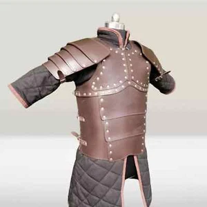 Greek Leather Armour Breastplate, Valentine Medieval Leather Body Armor LARP - Picture 1 of 3