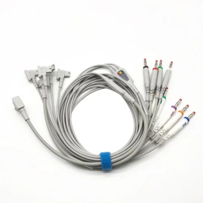 REDYMED ECG EKG 10Leads Wire Patient Cable Banana 4.0 AHA for Philips/HP TC30 /TC50/TC70