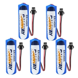 5pcs ER14505 3.6V AA Battery 2700mAh Non Rechargeable Black Plug New - Picture 1 of 3