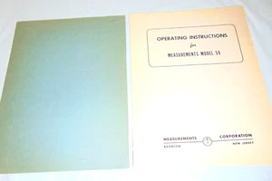 Medidas Modelo 59 Megaciclo Medidor Instrucciones de Funcionamiento 1947 24 páginas - Imagen 1 de 6