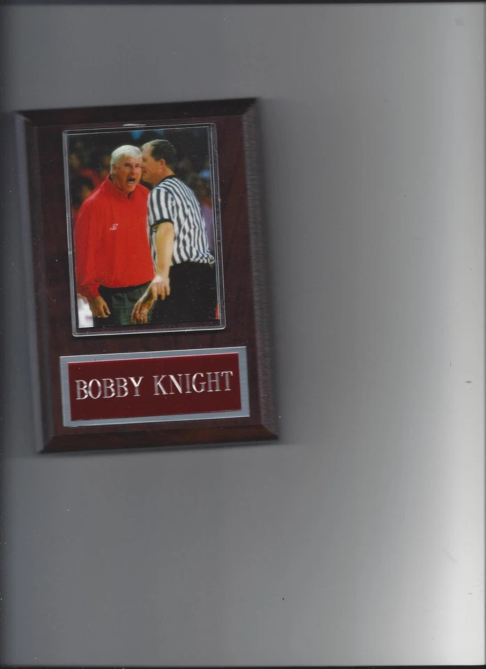 BOBBY KNIGHT PLAQUE INDIANA HOOSIERS BASKETBALL NCAA - Image 1 of 1
