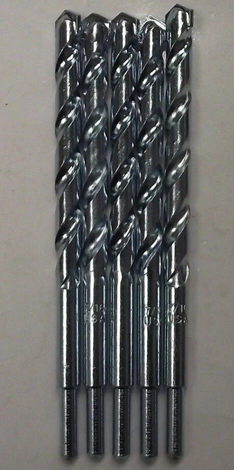 佛蒙特州美国 7/16 英寸 x 6 英寸 1/4 英寸柄旋转砌体钻头 9953022 美国 5 件 — 第 1/1 张图片