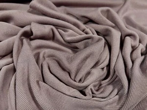 Fine Ribbed Jersey Fabric, Per Metre - Plain - Dusty Mauve - Picture 1 of 3