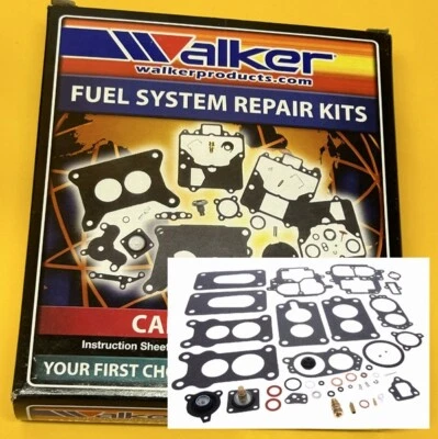 Carburettor repair kit for Toyota RJ70 LANDCRUISER BUNDERA 2.4L 22R Walker USA - Image 1 of 3