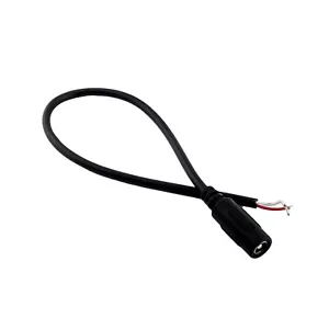 1pc DC Power Connector 5.5mm x 2.5mm Female Jack With Cord Cable CCTV 30cm 1ft - Picture 1 of 6