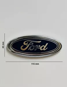 Insignia ovalada Ford azul 115 mm x 45 mm insignia de repuesto 4 1/2" para Ford Fiesta - Imagen 1 de 4