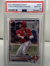 2021 Bowman Draft Christian Encarnacion-Strand #BD9 RC Rookie PSA 10 GEM MT