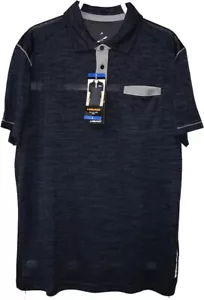 HEAD Men Hall of Fame Performance Short Sleeve Polo Shirt, Navy Heather, X-Large - Picture 1 of 1