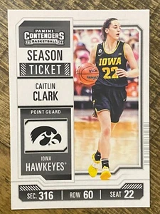 2024 Panini Collezione Caitlin Clark - College Contenders #CC1 (RC) - Foto 1 di 2