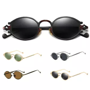 Gothic Vintage John Lennon ovale polarisierte Sonnenbrille Steampunk Brille - Bild 1 von 21