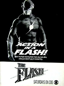 THE FLASH Vintage Action In A Flash CBS Original Print Ad 8,5 x 11"  - Bild 1 von 8