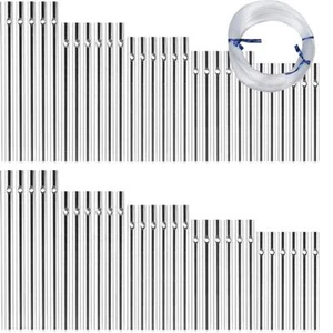 60pcs DIY Wind Chime Kit (Metal Tubes & String) - Picture 1 of 7